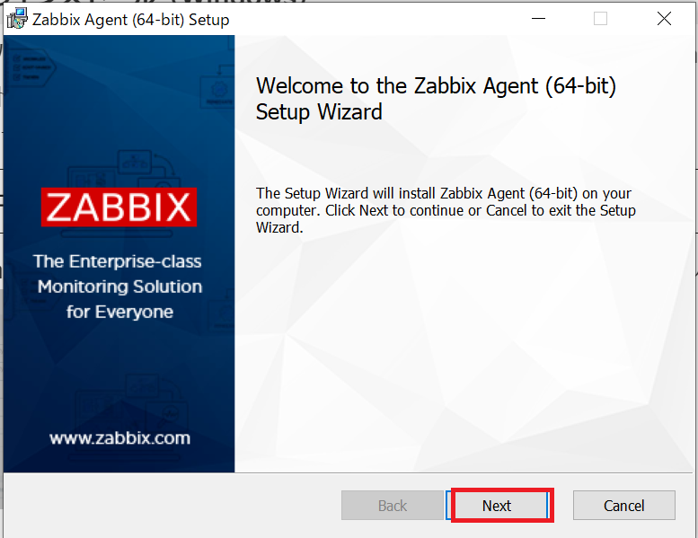 zabbix agentのインストール(5)