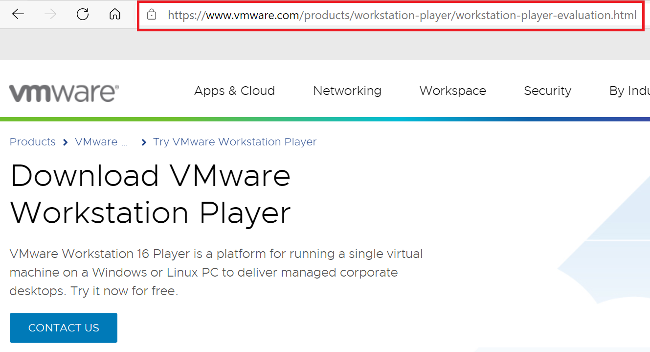 VMware Workstation Playerのインストール(1)