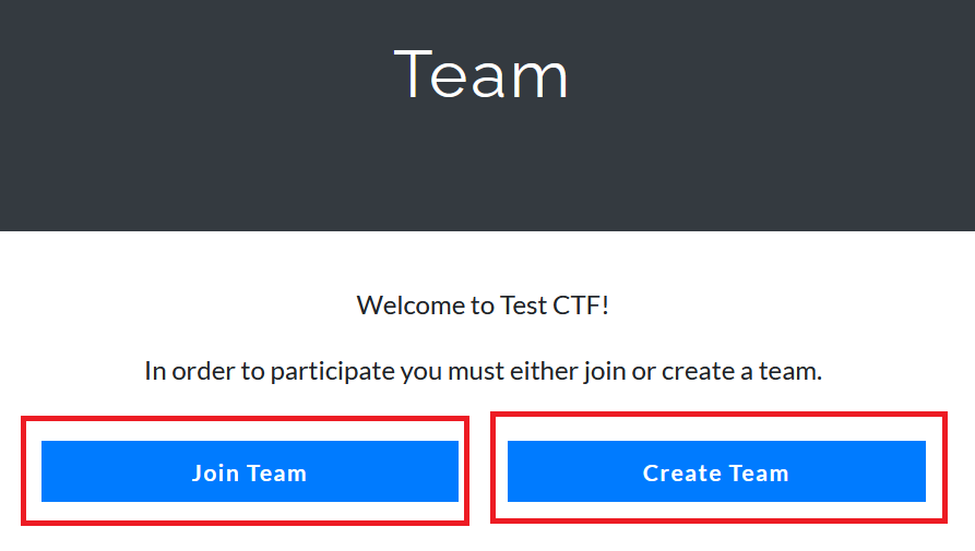 CTFdのユーザ及びチーム登録(3)