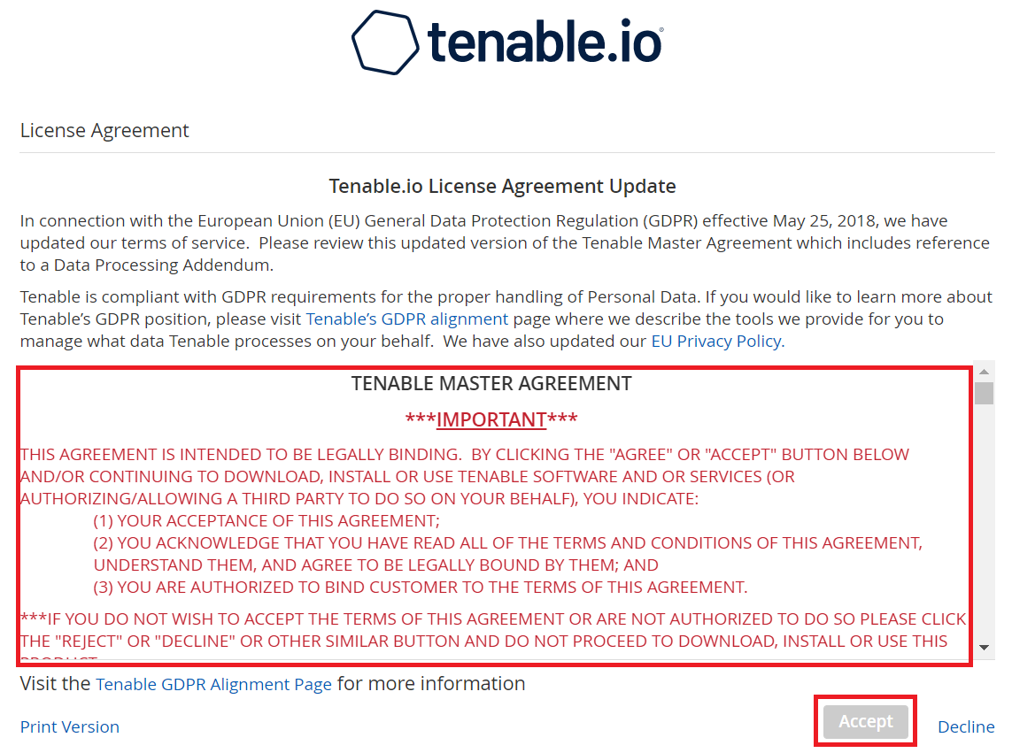 Tenableioの評価版導入(7)