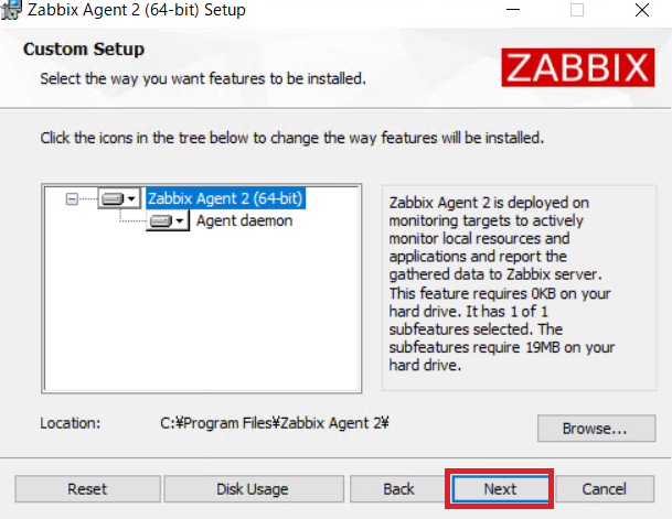 zabbixバージョン6.0を用いたzabbix agentインストール(6)