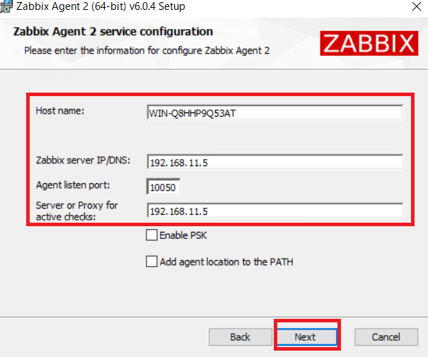 zabbixバージョン6.0を用いたzabbix agentインストール(5)